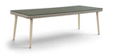 Seacrest - Tempered Glass Top And Wicker Outdoor Patio Dining Table