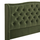Marcella - Upholstered Shelter Headboard Bed Set