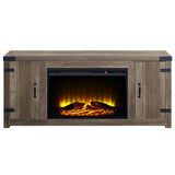 Tobias - 25" Fireplace - Rustic Oak