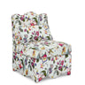 Stylish Flannel Dining Chair With Soft Cushion And Backrest