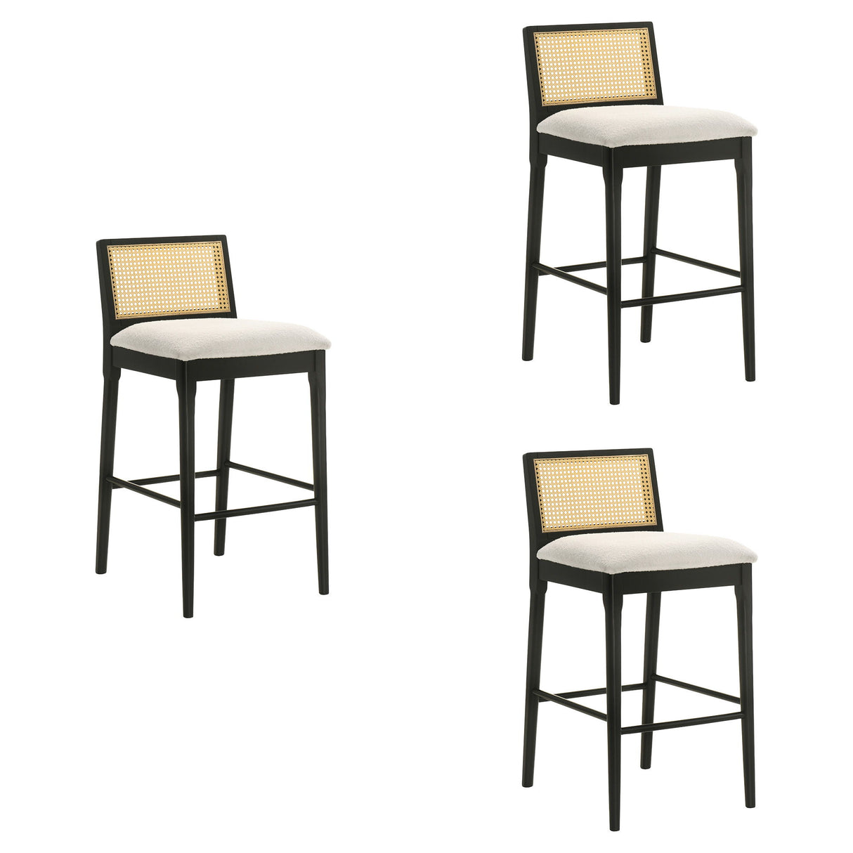Tobias - Coastal Modern Wood Bar Height Kitchen Bar Stool