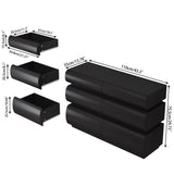 Minimalist Modern 6 Drawer Dresser, Handle Free Design With Wide Storage