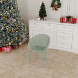 2 Piece Durable Single Chair With Mesh Hollow Out Design