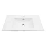 Premium Rectangular Vanity Top With Single Faucet Hole And Overflow