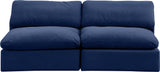 Comfy - Velvet Modular Armless Sofa 2 Seats