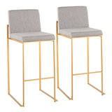 Fuji - Contemporary Design High Back Barstool