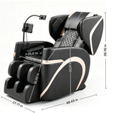 Massage Chair Recliner With Zero Gravity & Full Body Air Pressure - Black