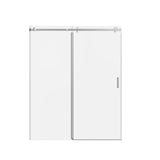 Frameless Single Sliding Shower Door, Sgcc Tempered Glass, Reversible