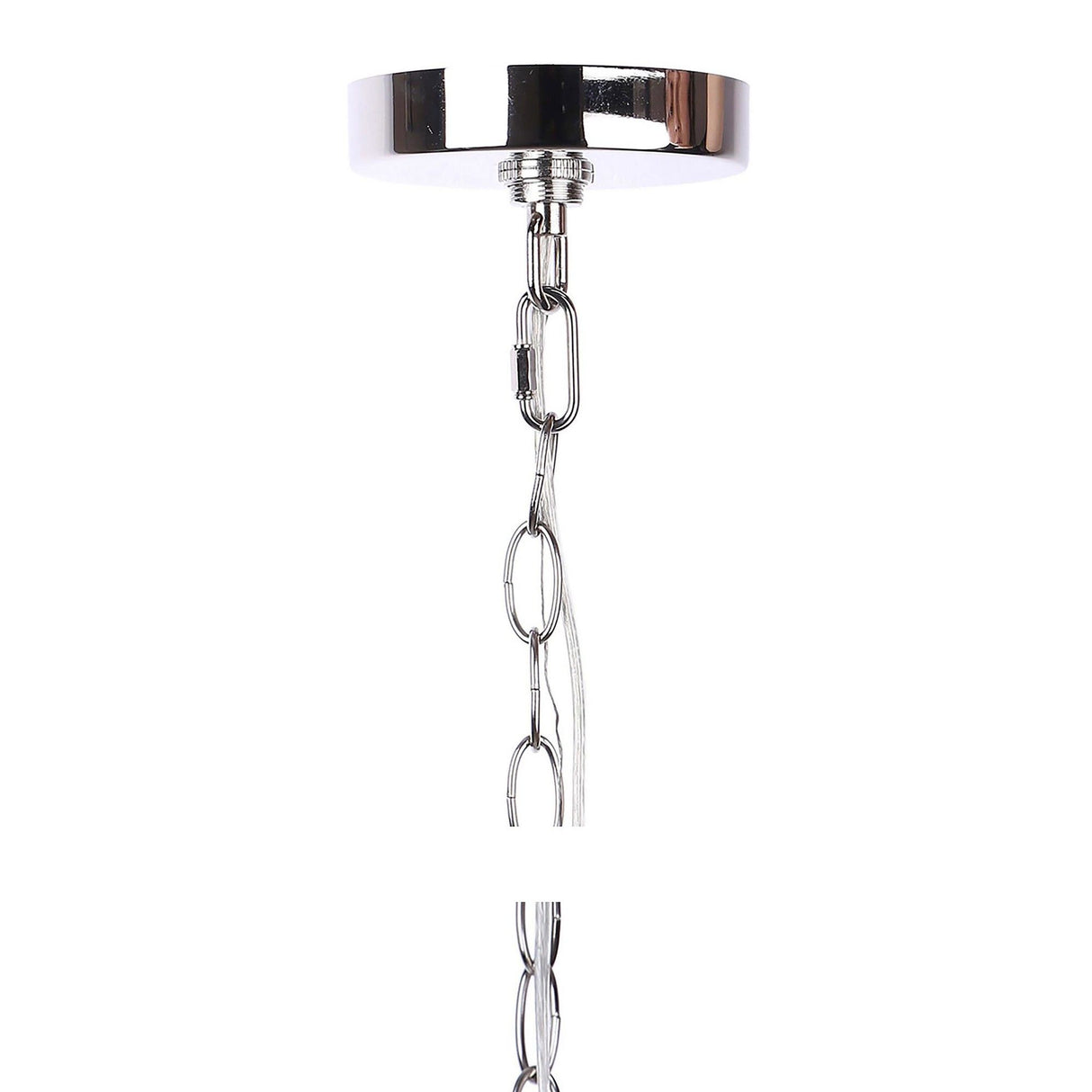 Crystal - Globe Contemporary Metal Pendant Lamp - Chrome Metal With Clear K9 Crystal Accents From Grandview Gallery