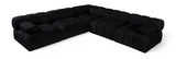 Orin - Velvet Fabric 5 Piece Modular Sectional
