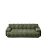 Cloud Series Minimalist Button Tufted Square Arm 3 Seater Sofa