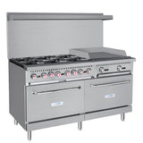 60 in. 6 Burner Commercial LP Range with 24 in. Griddle in Stainless-Steel (KM-CRG60-LP) No rating value Same page link.   (0) Write a review