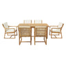 7 Piece Modern Outdoor Dining Set, Patio Furniture