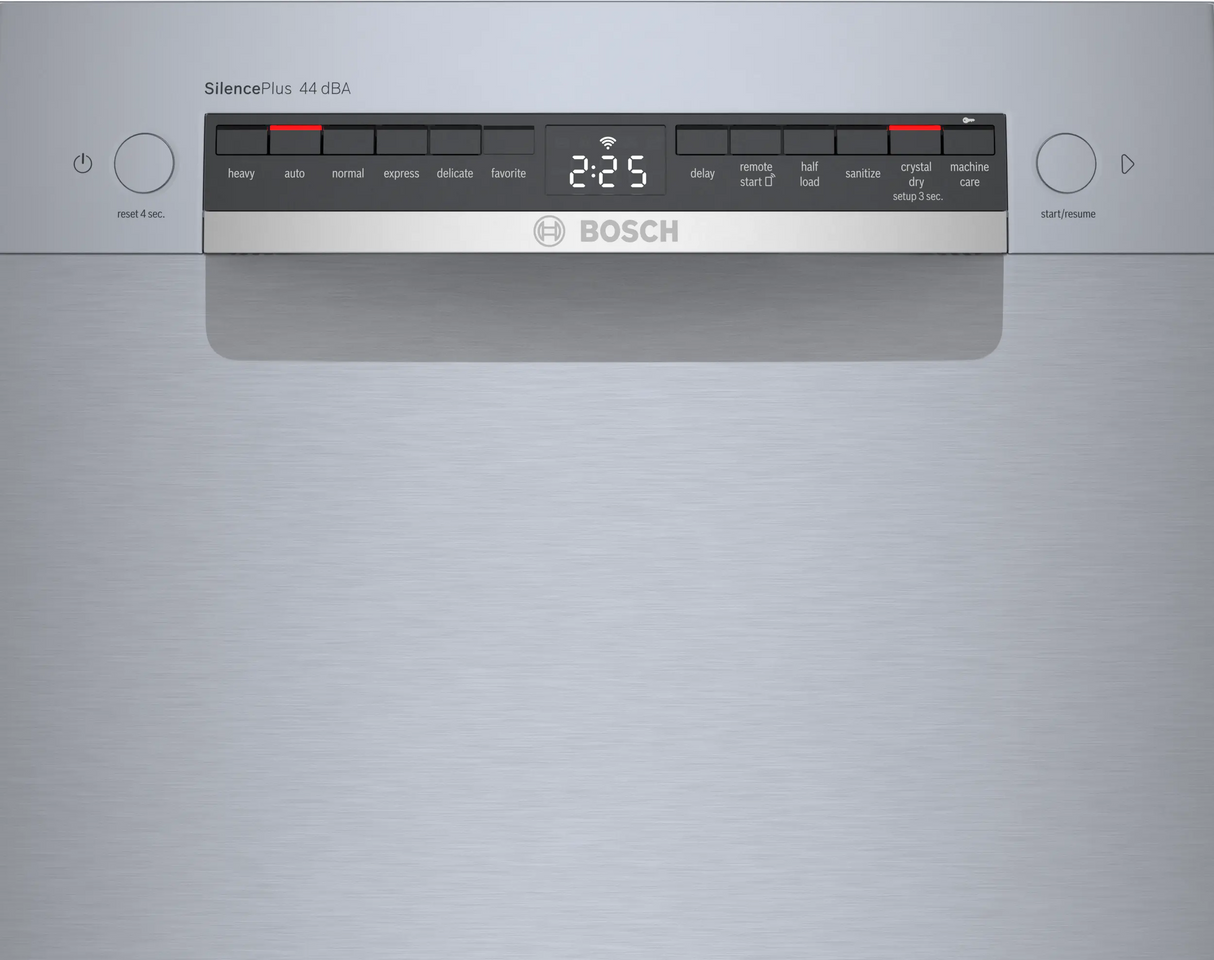 Bosch SPE68C75UC full console control panel detail