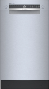 Bosch SPE68C75UC 18 inch dishwasher front facing stainless steel
