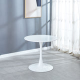 Mid-Century Tulip Table With Round Top, Pedestal Base