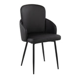 Dahlia - Contemporary Dining Chair (Set of 2) - Black Metal