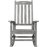 Oversized Porch Rocker Chair With Wide Seat And Tall Backrest