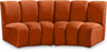 Infinity - 2 Piece Velvet Modular Sectional
