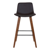 Maddie - 26" Contemporary Barstool - Walnut / Brown