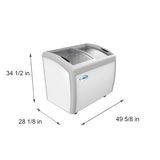 50 in. Display Ice Cream Freezer - 12 cu ft. MCF-12C.