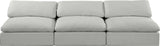 Comfy - Linen Modular Armless Sofa 3 Seats