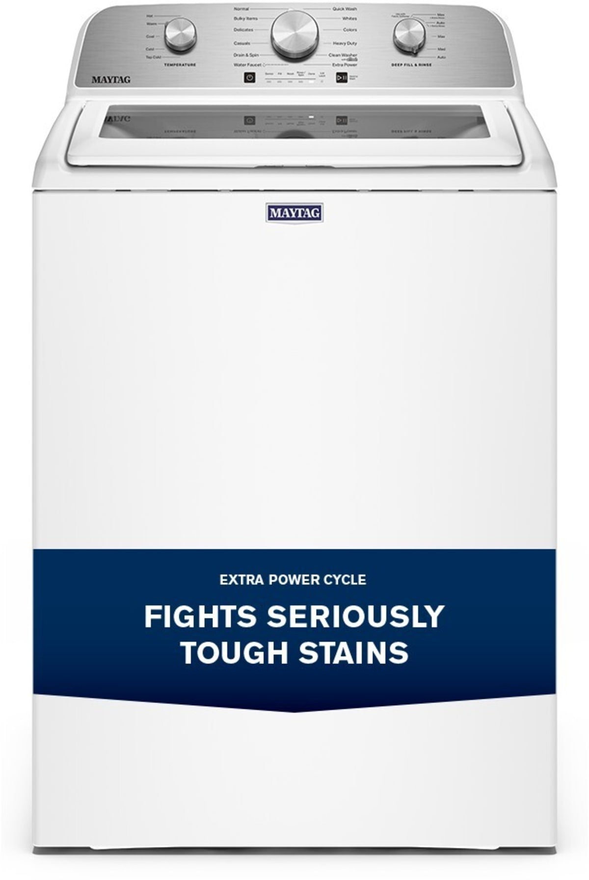 MTW5205TW Maytag Top Load Washer features infographic