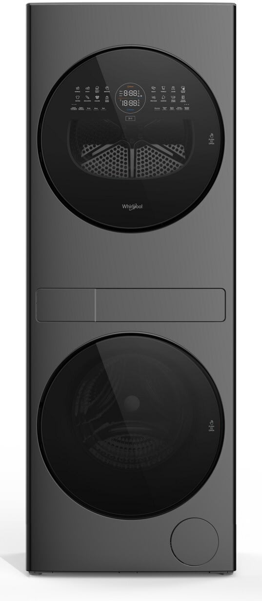 Whirlpool WFH5424SJ Titanium Metallic laundry center front view