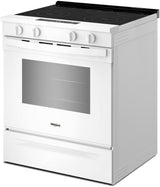Whirlpool WSES3330TW white slide-in electric range oven interior