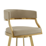 Saturn - Swivel Stool - Gold Legs