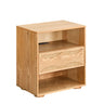 Nightstand With USB Ports & Outlet Hole, End Table With Drawer