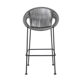 Acapulco - 30" Indoor Outdoor Steel Bar Stool With Rope Set of 2