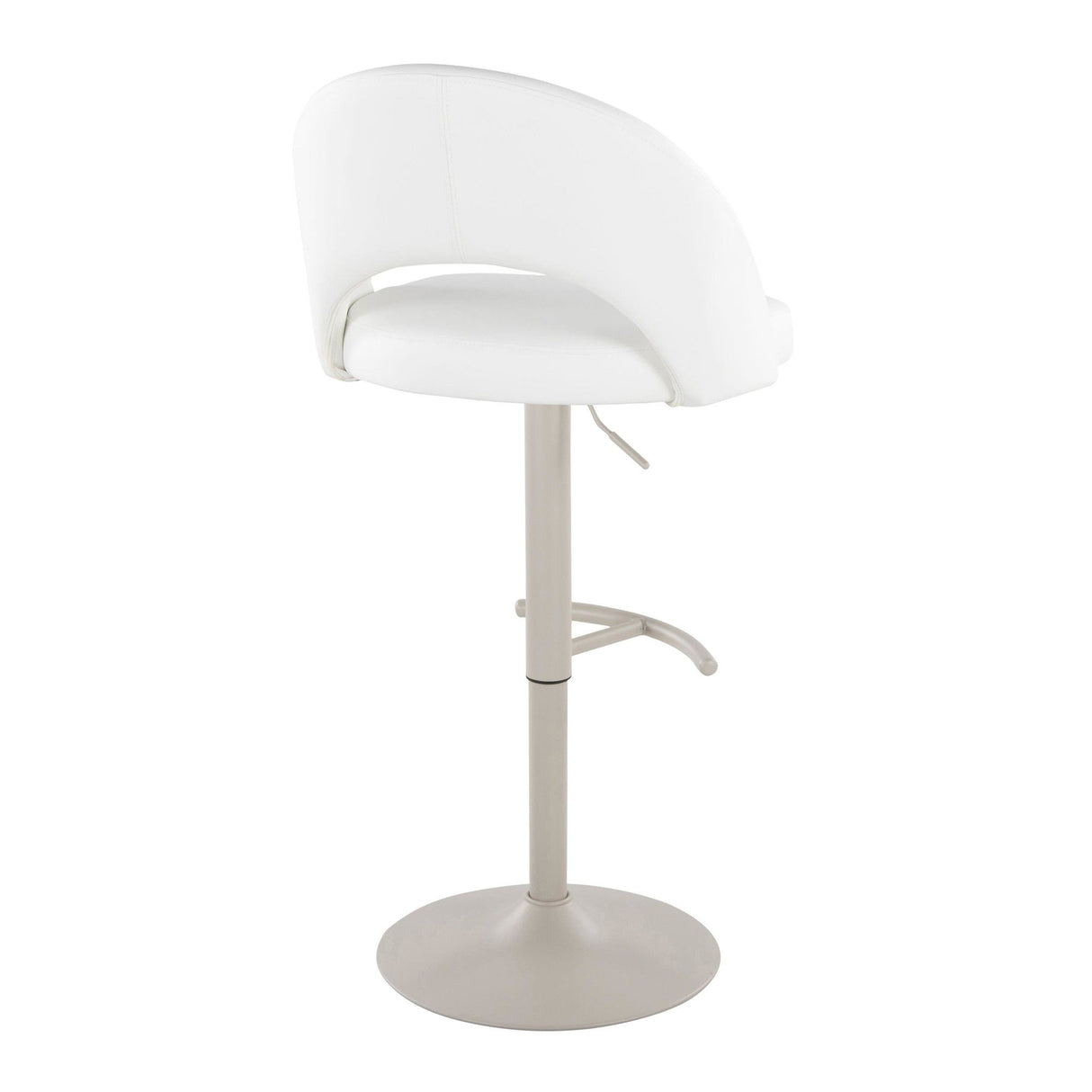 Renee - Adjustable Barstool (Set of 2) - Pearl Gray Base