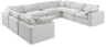Comfy - 8 Piece Velvet Modular Sectional