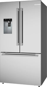 Bosch B36FD52SNS refrigerator side angle view