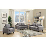 Upholstered Track Arm Loveseat For Cozy Spaces