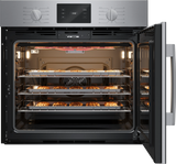 Bosch HBL5455RUC wall oven with right side opening door open