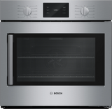 Bosch HBL5455RUC 30 inch single wall oven front view stainless steel