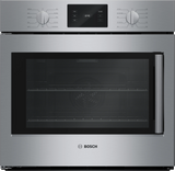 Bosch HBL5455LUC 30 inch single wall oven front view stainless steel