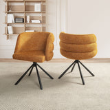 270 Degree Swivel Upholstered Desk Chairs (Set of 2)