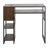Display - Farmhouse Bar Height Table With Storage Space For Dining Room