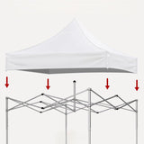Canopy Replacement Top With 4 Pack W8 Bags, Pop Up Tent Cover Only, Frame Not Included