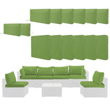 14 Pack Cushion Covers For 7 Piece Wicker Rattan Sectional Sofa
