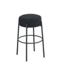 Round High Bar Stools (Set of 2), Contemporary Upholstered Dining Stools For Kitchens, Coffee Shops And Bar Stores
