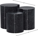 Dimple - 20" 3 Piece Modular End Table - Terazzo Finish