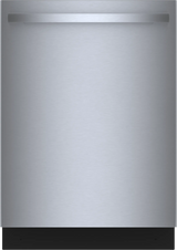 Bosch SHX78DM5N dishwasher front facing stainless steel