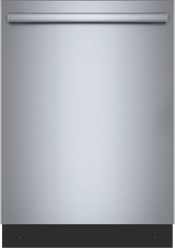 Bosch SHX65DM5N dishwasher front facing stainless steel