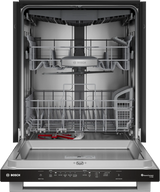 Bosch SHX65DM5N door open with racks pushed in