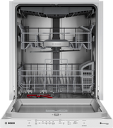 Bosch SHP65DM2N door open with styled racks