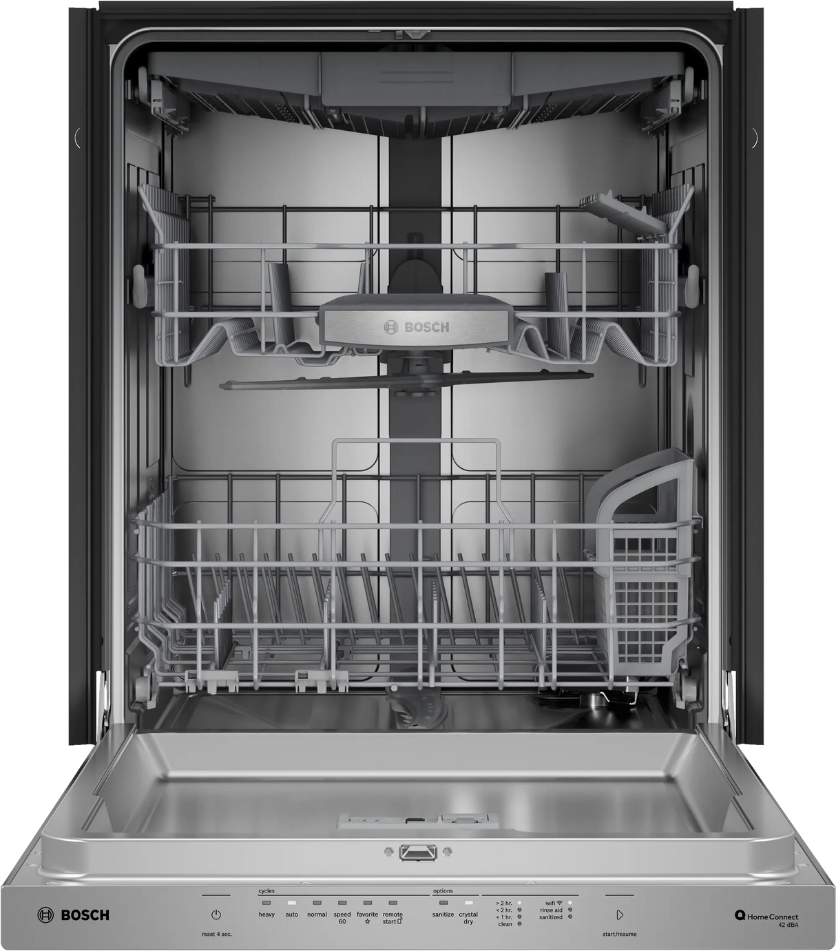 Bosch SHP78DM5N door open racks pushed in